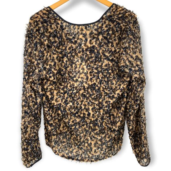 Max Mara | 10 | Vagare Designer Silk Animal Print Top Made in Italy | NWT $645 - Picture 6 of 9